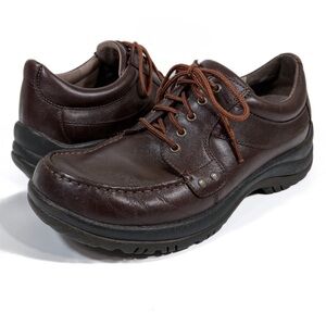 Dansko Wyatt Mens Size 7.5 8 EU 41 Brown Leather Full Grain Comfort Oxford Shoes